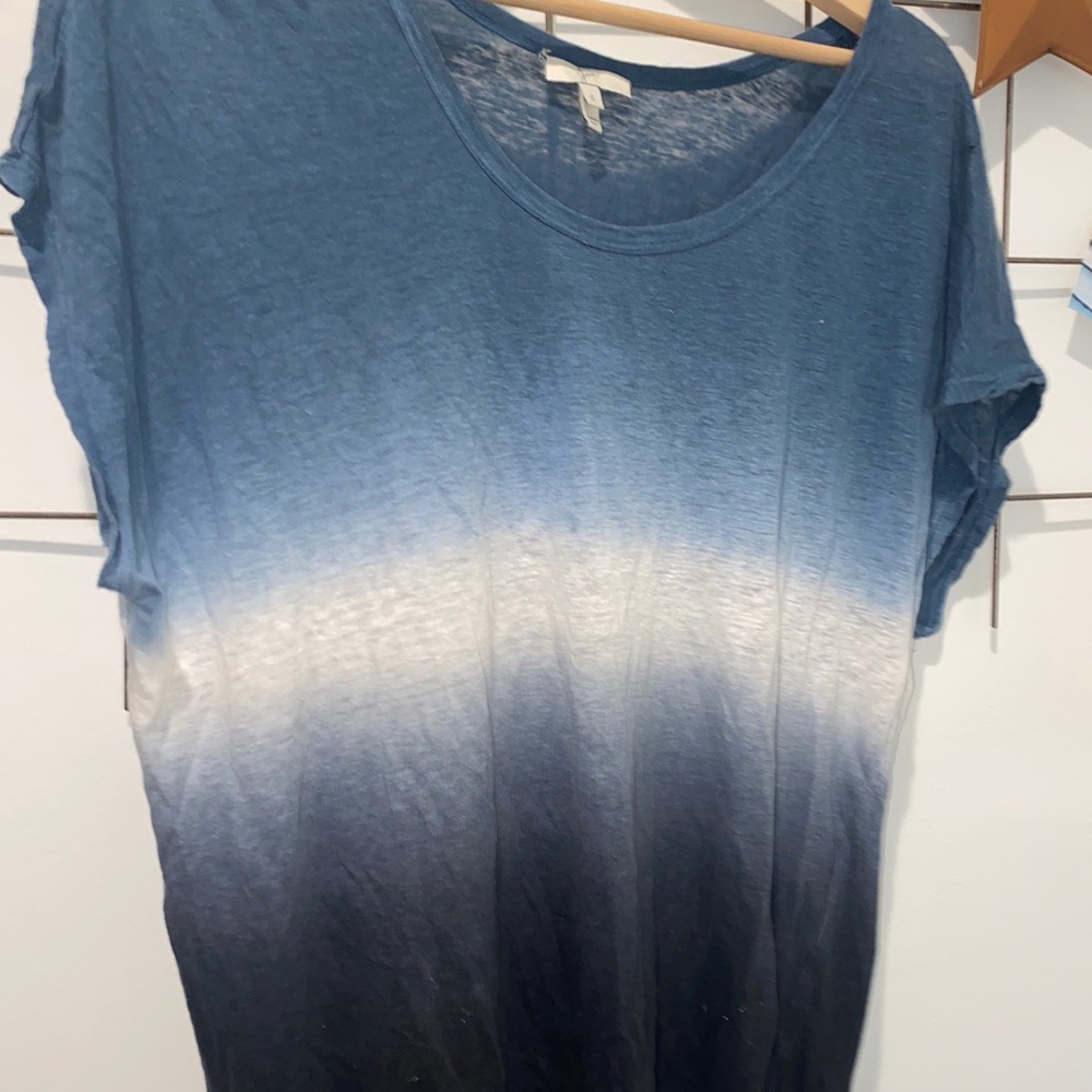 Joie dillon ombre tye dye blue top S short sleeve